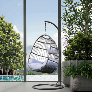 Hanging Birds Nest Basket <b>Swing</b> Chair <b>Top</b> Selling Modern Style Home Dining Kitchen Garden Metal PE Fabric - Product Image 5