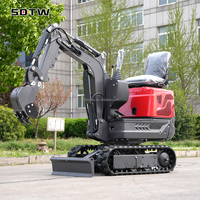 Mini-excavatrice SDTW, machine de terrassement, 0,7 tonne, mini-excavatrice pour jardin, foresterie, usage domestique, travaux agricoles, construction, personnalisable