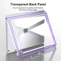Casing Tablet Akrilik Tpu Bening Transparan Warna Penutup Pelindung untuk Apple Ipad 7 8 9 10.2 Mini 1 2 3 4 5 Ipad Air