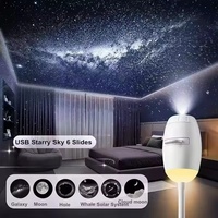 Nouvelle Lampe de Projection USB Mini Galaxie Astronaute, Veilleuse Étoile Nébuleuse, Lumière d'Ambiance pour Chambre à Coucher, Cadeau, Lampe de Projection pour le Sommeil