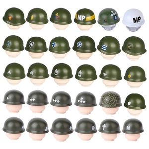 WW2 người lính con số Mũ bảo hiểm quân sự khối xây dựng chúng tôi Liên Xô người anh Đức quân đội mũ vũ khí phụ kiện gạch đồ chơi trẻ em Quà tặng - Product Image 5