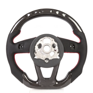 Volant de voiture personnalisé en fibre de carbone véritable LED intelligent et élégant, compatible avec <span class=keywords><strong>Audi</strong></span> <span class=keywords><strong>A4</strong></span> 2021 <span class=keywords><strong>2022</strong></span> 2023 2024 A5 19-25 A3 - Product Image 5