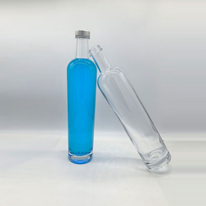 Logotipo de calcomanía personalizado 750ml/700ml whisky Gin <span class=keywords><strong>Vodka</strong></span> botellas de vidrio con corcho estampado en oro Color personalizado para almacenamiento de licor - Product Image 5