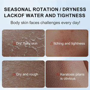 Lotion Pemutih Tubuh Kolagen Organik Alami Vegan AHA Asam Hialuronat dengan Nikotinamida untuk Pencerahan Cepat - Product Image 2