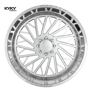Ruedas Forjadas KYKY Pulidas Nuevas 22x12 24x12 24x14 26x16 28x16 con Tapas Centrales Flotantes 6x5.5/8x6.5/8x165.1/8x170 Ruedas Forjadas para Camionetas - Product Image 4