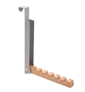 Portable Metal Wood Hooks Organizer Clothes Rack for <b>Coats</b> Hats <b>Robes</b> Towels Over Door Hooks - Product Image 2