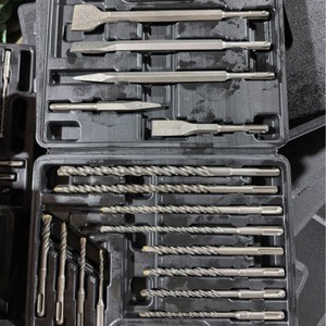 Jeu de 17/13/12/10/7 pièces de burins pour marteau perforateur avec tête de coupe en alliage YG8C, coffret combiné en plastique/aluminium/fer - Product Image 3