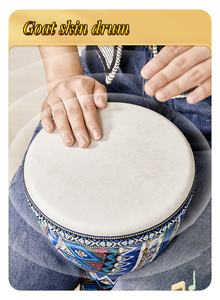 Tambour djembé africain de haute qualité JELO SLG-AD-6 de 8 pouces, <span class=keywords><strong>percussion</strong></span> manuelle colorée pour enfants, vente en gros - Product Image 5