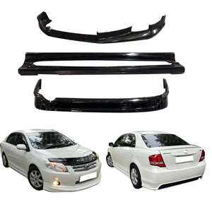Nuevo Kit de Parachoques para Toyota Corolla Axio 2007-2011: Labio Delantero, Labio Trasero, Faldones Laterales de Plástico con Gancho de Remolque (Pieza de Repuesto) - Product Image 2