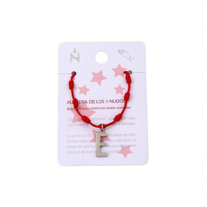 Bracelet à nœuds étoiles rouges en corde, breloque en acier inoxydable, fait main, bijou de protection, cadeau unisexe - Product Image 2