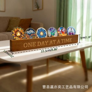 Yingyiyi Handicrafts Wooden Coin <b>Display</b> Rack Desk Organizer For Commemorative <b>Medals</b> And Awards Modern Simple Style - Product Image 4