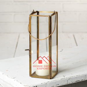 Farol de Vela para Decoración Interior y Exterior, Estilo Rústico de Granja, Farol de Hierro Gris para Interiores y Exteriores - Product Image 4