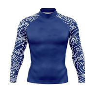 Maillots de compression personnalisés pour hommes, respirants, pour l'entraînement sportif, chemises de compression à manches longues pour hommes