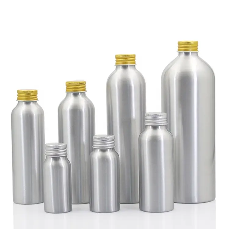 Алюминиевая бутылка 200 мл 250 мл 500 мл с алюминиевым покрытием может использоваться для тонера, лосьона, крема для лица