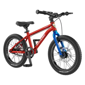 Montasen 디자인과 16 인치 컬러 및 하이 퀄리티 키즈 알루미늄 벨트 구동 어린이 자전거 자전거 사이클링