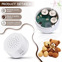 Module sonore rond enregistrable, enregistreur vocal, puce musicale ABS, module de lecture audio avec bouton, module d'enregistrement vocal pour jouets en peluche