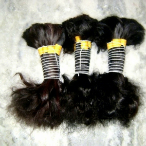 Cabello Humano Indio Remy 100% Virgen a Granel 100g, Doble Trama a Máquina, Listo para Permanente, Puntas de Una Sola Capa para Todos los Colores - Product Image 1