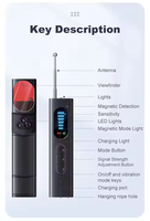 Détecteur anti-caméra multifonctionnel Hot T15 pour instrument de test pour détecter les traqueurs GPS cachés infrarouges et les signaux sans fil