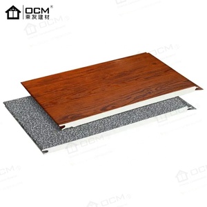 Cao Cấp Kim Loại Khắc Hội Đồng Quản Trị PU Bánh Sandwich Bảng Điều Khiển Cấu Trúc Cách Điện Tấm Cho Bên Ngoài Bức Tường Ốp Trang Trí Xây Dựng Mặt Tiền - Product Image 2