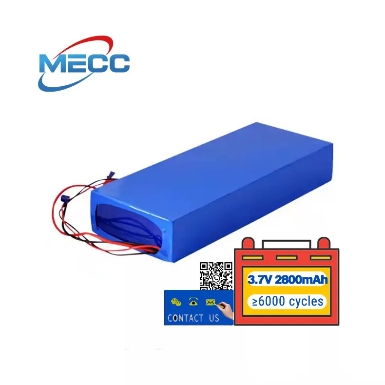 18650 Lithium Battery Pack 2800mAh Rechargeable For Solar Energy Storage Deep Cyclies