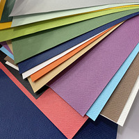 Papier d'emballage gaufré texturé coloré de luxe pour bijoux et cosmétiques