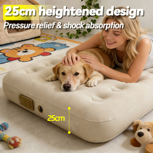 Cama Inflable Plegable de 32 Agujeros para Camping con Bomba Integrada, Colchón Inflable para Picnic y Playa, Autoinflable - Product Image 4