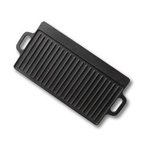 Piastra per Griglia in Ghisa per Esterni, Padella Rettangolare Multiuso per Barbecue - Product Image 1