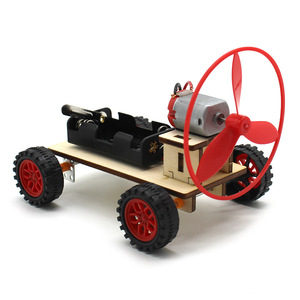 Kit de coche de madera impulsado por el viento para experimentos científicos, juguete educativo DIY para niños de 7 a 9 años - Product Image 2