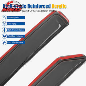 For Toyota Tacoma 16-23 Access Cab Window Visors In Channel <b>Rain</b> Sun <b>Deflectors</b> - Product Image 4