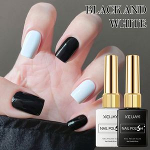 6 ชิ้น/เซ็ตสีดำสี<span class=keywords><strong>ขาว</strong></span>กาวติดเล็บคริสต์มาสสีแดงสีเขียวยูวีเจลกึ่งถาวรยูวีเจลวานิชเล็บอาร์ต แมนิคิวร์ โพลิช - Product Image 5