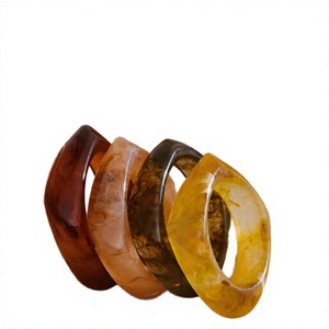 Fashion Resin <b>Bangle</b> <b>Bracelet</b> for Women Acrylic Cuff <b>Bangles</b> Colorful Handmade Jewelry Gift - Product Image 2