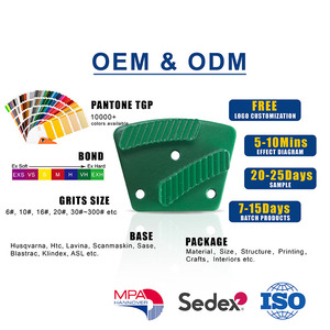 Segmen Berlian Ikatan Lunak Sedang Keras Redi Lock Super Soft Hard Diamond Grinding Shoes Alat Abrasif - Product Image 5