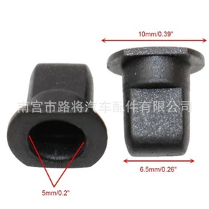 Interior <b>Mirror</b> <b>Clip</b> 10mm x 6.5mm Black For Volkswagen Jetta Audi Golf 191853615A - Product Image 1