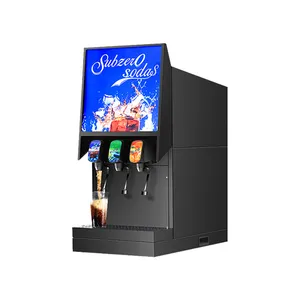 MOBOTECH Post Mix Fuente de Soda Dispensador de Bebidas Máquina para Hacer Cola con Sistema de Jarabe Bib