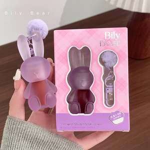 Bily Bear Soft Matte Lip Mud Lip Cream Acabado aterciopelado Tinte labial resistente al agua de larga duración 6 colores BL011 - Product Image 1