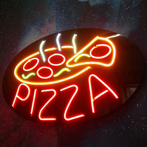 KA Ebay prix de gros haute qualité Bar Restaurant crème glacée jus boutique café <span class=keywords><strong>Pizza</strong></span> Burger poisson personnalisé signe au néon - Product Image 2