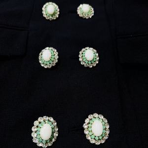 <span class=keywords><strong>Abito</strong></span> Blazer da Donna <span class=keywords><strong>Nero</strong></span> Elegante con Risvolto e <span class=keywords><strong>Doppio</strong></span> <span class=keywords><strong>Petto</strong></span>, Mini <span class=keywords><strong>Abito</strong></span> alla Moda con Contrasto di Colore e Vita Stretta per Ufficio - Product Image 3