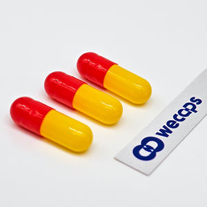 Wecaps di vendita calda Capsule vuote gialle e rosse gel vuoti taglia 00 - Product Image 4