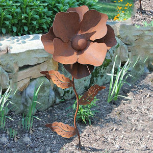 Giardino in <span class=keywords><strong>acciaio</strong></span> Corten scultura rosa in <span class=keywords><strong>acciaio</strong></span> <span class=keywords><strong>inox</strong></span> grande in <span class=keywords><strong>acciaio</strong></span> <span class=keywords><strong>inox</strong></span> arrugginito Flora scultura in <span class=keywords><strong>acciaio</strong></span> Corten rosa scultura - Product Image 4