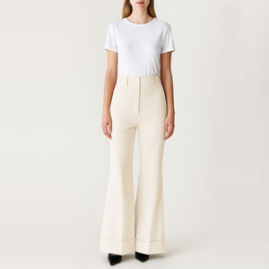 <span class=keywords><strong>Pantalon</strong></span> large <span class=keywords><strong>taille</strong></span> <span class=keywords><strong>haute</strong></span> évasé pour <span class=keywords><strong>femme</strong></span>, modèle OEM, vente chaude - Product Image 5