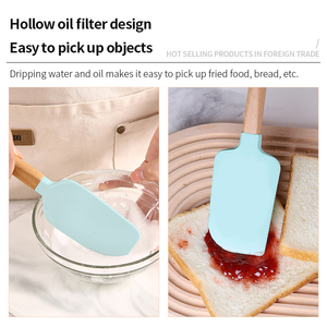 Chuyên nghiệp nướng spatulas chịu nhiệt cao Silicone Spatula cho <span class=keywords><strong>Frosting</strong></span> Batter Bowls cào bánh làm công cụ - Product Image 3