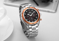 PAULAREIS Luxus Wasserdichte Mechanische Armbanduhren Stahlband Sport Chronograph Automatische Uhren Herren Armbanduhr