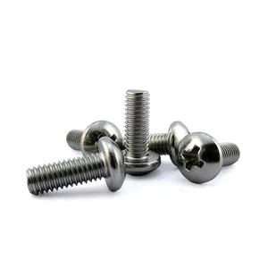 Stainless Steel 304 Phillips Machine Thread Cross Recessed Pan Head Screws