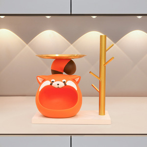 Big Mouth Panda Storage Tray Irregular Shape Painted Standing Type Multifunction Home Desktop Organizer - Product Image 4