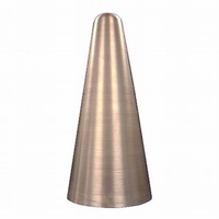 Custom Brass Cone Metal Spinning Parts Precision Formed Components For Lighting Decoration