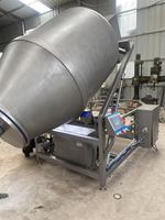 Máquina Marinadora de Carne al Vacío Hidráulica Inclinable para Carne de Res y Pollo con Enfriamiento