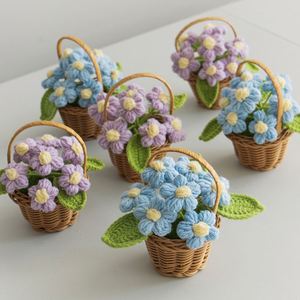 Cesta de Flores Tejida a Crochet, Hecha a Mano y Personalizable, para Plantas en Maceta, Decoración del Hogar - Product Image 4