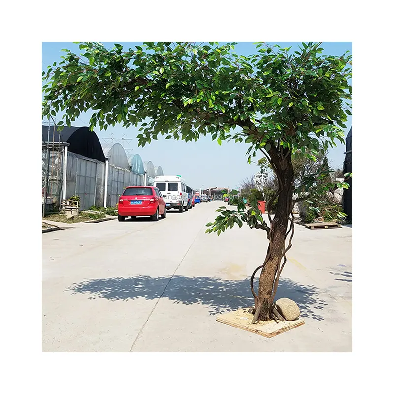 Outdoor Plant Tree Green Height 2.5 m and Width 1.8 m Artificial Ficus Tree Artificial Banyan Tree