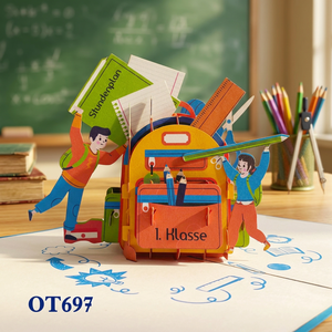 Best Seller Back School 3D Pop <b>Card</b> Custom Design Handicraft Paper Crafts Vietnam Wholesale Christmas Gifts Trending Matte - Product Image 1