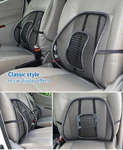 Coussin de massage pour dossier de siège de <span class=keywords><strong>voiture</strong></span>, support <span class=keywords><strong>lombaire</strong></span> respirant en maille pour <span class=keywords><strong>voiture</strong></span>, bureau, maison - Product Image 6
